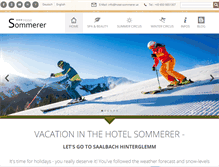 Tablet Screenshot of hotel-sommerer.at